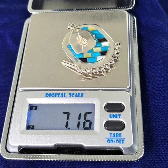 Native American Multi Stone Cobblestone On Sterling Silver Dangle Earrings - Picture 10 of 11